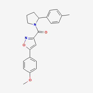 5-(4-methoxyphenyl)-3-{[2-(4-methylphenyl)-1-pyrrolidinyl]carbonyl}isoxazole