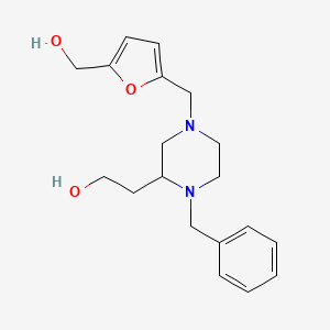 2-(1-benzyl-4-{[5-(hydroxymethyl)-2-furyl]methyl}-2-piperazinyl)ethanol