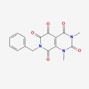 molecular formula C16H13N3O5 B5983871 7-benzyl-1,3-dimethylpyrido[3,4-d]pyrimidine-2,4,5,6,8(1H,3H,7H)-pentone 