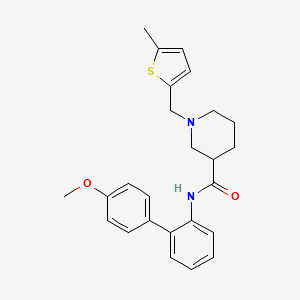 N-(4'-methoxy-2-biphenylyl)-1-[(5-methyl-2-thienyl)methyl]-3-piperidinecarboxamide