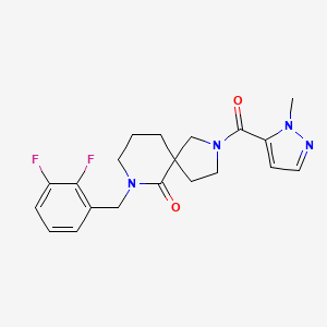 7-(2,3-difluorobenzyl)-2-[(1-methyl-1H-pyrazol-5-yl)carbonyl]-2,7-diazaspiro[4.5]decan-6-one