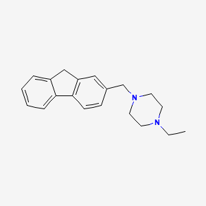 molecular formula C20H24N2 B5983952 1-ethyl-4-(9H-fluoren-2-ylmethyl)piperazine 