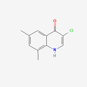 molecular formula C11H10ClNO B598398 3-Chloro-6,8-dimethylquinolin-4(1H)-one CAS No. 1204811-64-2