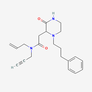 N-allyl-2-[3-oxo-1-(3-phenylpropyl)-2-piperazinyl]-N-2-propyn-1-ylacetamide