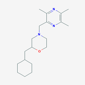 2-(cyclohexylmethyl)-4-[(3,5,6-trimethyl-2-pyrazinyl)methyl]morpholine