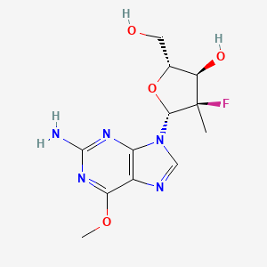 molecular formula C12H16FN5O4 B598408 (2/'R)-2/'-Deoxy-2/'-fluoro-2/'-Methyl-6-O-Methyl-guanosine CAS No. 1199809-27-2