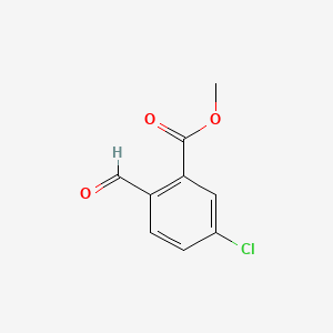 molecular formula C9H7ClO3 B598411 Methyl 5-chloro-2-formylbenzoate CAS No. 1203589-45-0