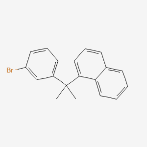 molecular formula C19H15Br B598413 9-Bromo-11,11-dimethyl-11H-benzo[a]fluorene CAS No. 1198396-29-0