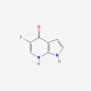 molecular formula C7H5FN2O B598416 5-Fluoro-1H-pyrrolo[2,3-b]pyridin-4-ol CAS No. 1203499-60-8