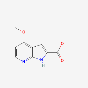 B598421 methyl 4-methoxy-1H-pyrrolo[2,3-b]pyridine-2-carboxylate CAS No. 1204476-03-8