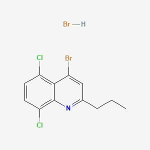 B598426 4-Bromo-5,8-dichloro-2-propylquinoline hydrobromide CAS No. 1204811-19-7
