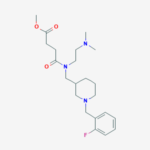 methyl 4-([2-(dimethylamino)ethyl]{[1-(2-fluorobenzyl)-3-piperidinyl]methyl}amino)-4-oxobutanoate