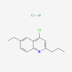 B598428 4-Chloro-6-ethyl-2-propylquinoline hydrochloride CAS No. 1204809-99-3