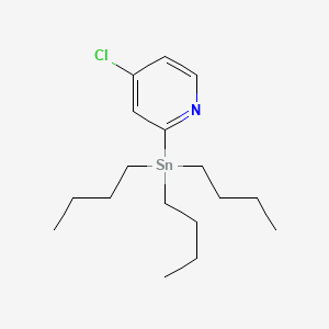 molecular formula C17H30ClNSn B598430 4-氯-2-(三丁基锡基)吡啶 CAS No. 1204580-71-1