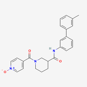 molecular formula C25H25N3O3 B5984312 N-(3'-methyl-3-biphenylyl)-1-(1-oxidoisonicotinoyl)-3-piperidinecarboxamide 