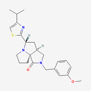 molecular formula C23H29N3O2S B5984348 (3aS*,5S*,9aS*)-5-(4-isopropyl-1,3-thiazol-2-yl)-2-(3-methoxybenzyl)hexahydro-7H-pyrrolo[3,4-g]pyrrolizin-1(2H)-one 