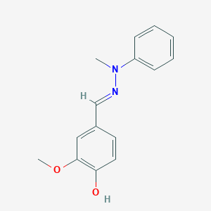 4-hydroxy-3-methoxybenzaldehyde methyl(phenyl)hydrazone
