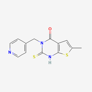 2-mercapto-6-methyl-3-(4-pyridinylmethyl)thieno[2,3-d]pyrimidin-4(3H)-one