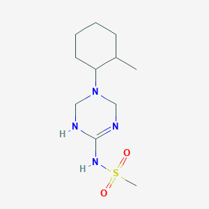 N-[5-(2-methylcyclohexyl)-1,4,5,6-tetrahydro-1,3,5-triazin-2-yl]methanesulfonamide