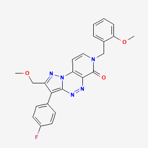 3-(4-fluorophenyl)-7-(2-methoxybenzyl)-2-(methoxymethyl)pyrazolo[5,1-c]pyrido[4,3-e][1,2,4]triazin-6(7H)-one