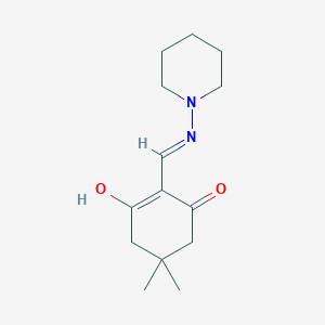 5,5-dimethyl-2-[(1-piperidinylamino)methylene]-1,3-cyclohexanedione