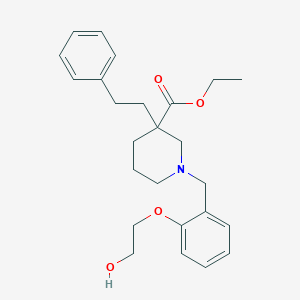 ethyl 1-[2-(2-hydroxyethoxy)benzyl]-3-(2-phenylethyl)-3-piperidinecarboxylate