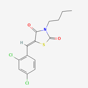 molecular formula C14H13Cl2NO2S B5984446 3-butyl-5-(2,4-dichlorobenzylidene)-1,3-thiazolidine-2,4-dione 