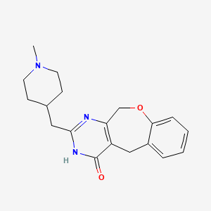 molecular formula C19H23N3O2 B5984457 2-[(1-methylpiperidin-4-yl)methyl]-5,11-dihydro[1]benzoxepino[3,4-d]pyrimidin-4(3H)-one 