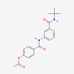 4-[({3-[(tert-butylamino)carbonyl]phenyl}amino)carbonyl]phenyl acetate