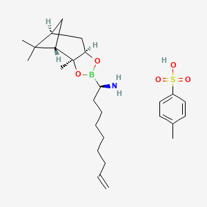 B598451 (R)-1-Aminonon-8-enylboronic acid, pinanediol ester tosylate CAS No. 1198772-70-1
