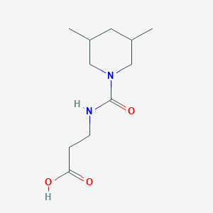 molecular formula C11H20N2O3 B5984526 N-[(3,5-dimethyl-1-piperidinyl)carbonyl]-beta-alanine 