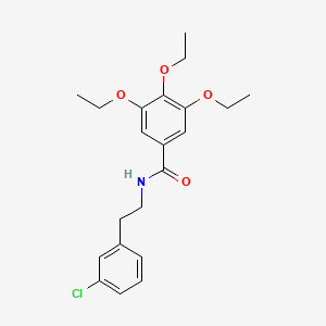 N-[2-(3-chlorophenyl)ethyl]-3,4,5-triethoxybenzamide