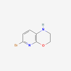 molecular formula C7H7BrN2O B598456 6-溴-2,3-二氢-1H-吡啶并[2,3-b][1,4]噁嗪 CAS No. 1203499-17-5