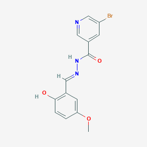 5-bromo-N'-(2-hydroxy-5-methoxybenzylidene)nicotinohydrazide