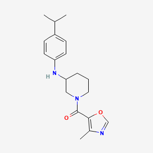 molecular formula C19H25N3O2 B5984573 N-(4-isopropylphenyl)-1-[(4-methyl-1,3-oxazol-5-yl)carbonyl]-3-piperidinamine 