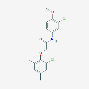 2-(2-chloro-4,6-dimethylphenoxy)-N-(3-chloro-4-methoxyphenyl)acetamide
