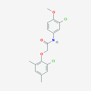 molecular formula C17H17Cl2NO3 B5984589 2-(2-chloro-4,6-dimethylphenoxy)-N-(3-chloro-4-methoxyphenyl)acetamide 