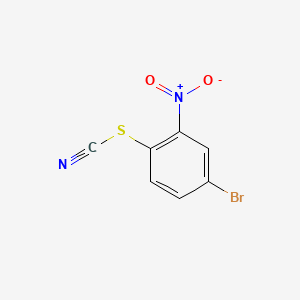 B598460 4-Bromo-2-nitro-1-thiocyanatobenzene CAS No. 157645-54-0