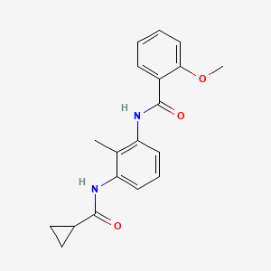 N-{3-[(cyclopropylcarbonyl)amino]-2-methylphenyl}-2-methoxybenzamide