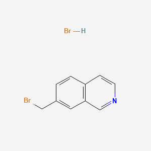 molecular formula C10H9Br2N B598468 7-(Bromomethyl)isoquinoline hydrobromide CAS No. 1203372-02-4