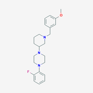 1-(2-fluorophenyl)-4-[1-(3-methoxybenzyl)-3-piperidinyl]piperazine