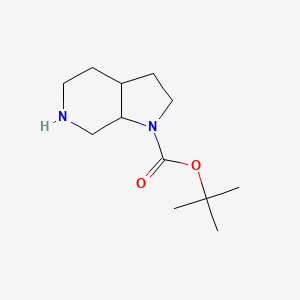 molecular formula C8H6N2O2 B598471 Tert-butyl octahydro-1H-pyrrolo[2,3-C]pyridine-1-carboxylate CAS No. 169750-88-3
