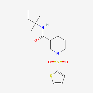 N-(1,1-dimethylpropyl)-1-(2-thienylsulfonyl)-3-piperidinecarboxamide
