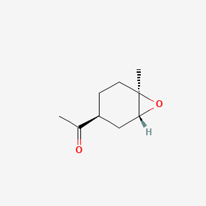 molecular formula C9H14O2 B598477 1-((1R,3S,6R)-6-Methyl-7-oxabicyclo[4.1.0]heptan-3-yl)ethanone CAS No. 111613-37-7
