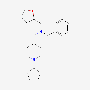 molecular formula C23H36N2O B5984774 N-benzyl-1-(1-cyclopentyl-4-piperidinyl)-N-(tetrahydro-2-furanylmethyl)methanamine 