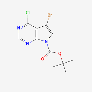 tert-Butyl 5-bromo-4-chloro-7H-pyrrolo[2,3-d]pyrimidine-7-carboxylate
