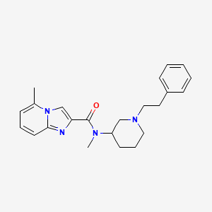 N,5-dimethyl-N-[1-(2-phenylethyl)-3-piperidinyl]imidazo[1,2-a]pyridine-2-carboxamide