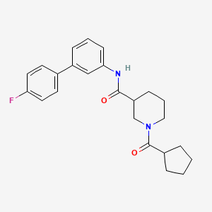 1-(cyclopentylcarbonyl)-N-(4'-fluoro-3-biphenylyl)-3-piperidinecarboxamide