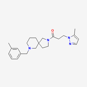 7-(3-methylbenzyl)-2-[3-(5-methyl-1H-pyrazol-1-yl)propanoyl]-2,7-diazaspiro[4.5]decane