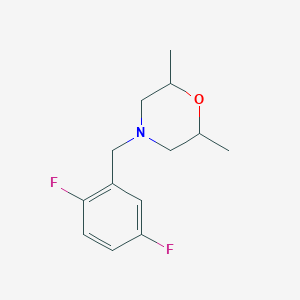 molecular formula C13H17F2NO B5984860 4-(2,5-difluorobenzyl)-2,6-dimethylmorpholine 
